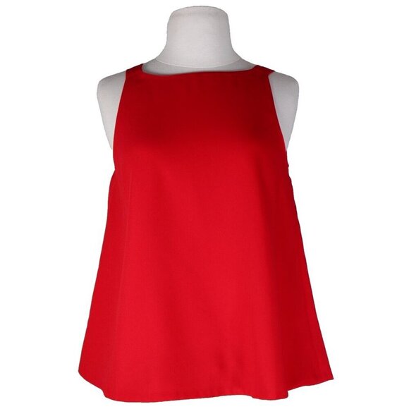 Club Monaco Women’s Small Cactus Flower Red Kharla Top Chemise Blouse Tank NWT - Picture 1 of 10